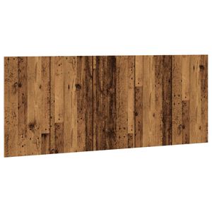 vidaXL Rúm Höfuðgafl Old Wood 200x1,5x80 cm Engineered Wood