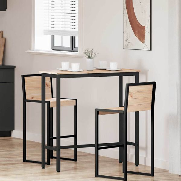 vidaXL bor&eth; N&aacute;tt&uacute;rulegur 100 x 40 x 101 cm Vinnslutr&eacute; og st&aacute;li