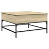 vidaXL S&oacute;fabor&eth; Sonoma Eik 80x80x45 cm Samsettur Vi&eth;ur og M&aacute;lmur