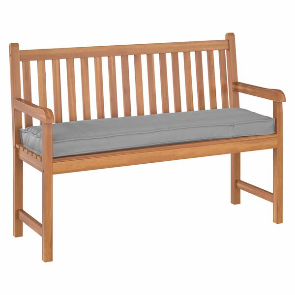 vidaXL Brettp&uacute;&eth;i fyrir bekk Gr&aacute;r 140 x 40 x 8 cm Oxford efni