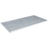 vidaXL Gats Silfur 80 x 40 x 2 cm Heit-dypp galvaniza&eth; m&aacute;lmur
