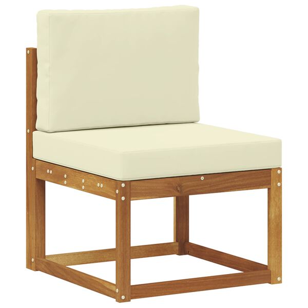 vidaXL &Uacute;ti s&oacute;fasett me&eth; p&uacute;&eth;i 10 pcs N&aacute;tt&uacute;rulegt og Krem