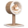 vidaXL Kattatr&eacute; me&eth; Toppg&ouml;ngum og Leikfangi 56 cm Sj&aacute;vargras