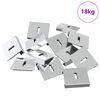 vidaXL Spegilh&aacute;lsfesting 340 pcs Nikkel 35 x 30 x 8,3 mm St&aacute;l