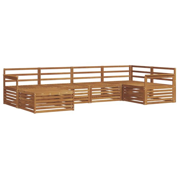 vidaXL &Uacute;ti s&oacute;fasett 6 pcs N&aacute;tt&uacute;rulegur