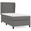 vidaXL H&oacute;lfa&eth; Springr&uacute;m me&eth; D&yacute;nu Gr&aacute;tt 90x190 cm Gervile&eth;ur