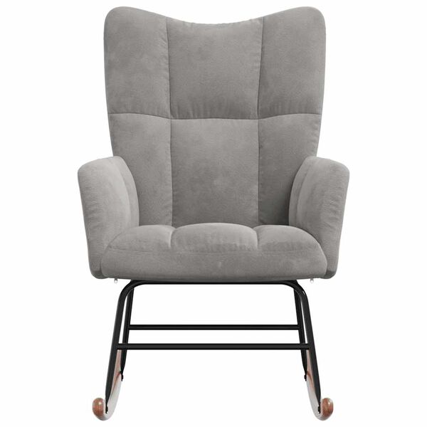 vidaXL Ruggust&oacute;ll Lj&oacute;sgr&aacute;r Flauel