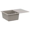 vidaXL Sk&aacute;l Gr&aacute;r 670 x 460 mm 80% Kvars og 20% Har&eth;v&ouml;rur