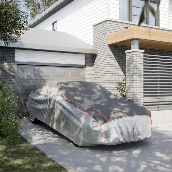 vidaXL B&iacute;layfirbrei&eth;sla fyrir Sedan Haglv&ouml;rn Heil XXL Gr&aacute;/Silfurlitu&eth;