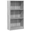 vidaXL B&oacute;kask&aacute;pur Gr&aacute;ir Sonoma 60x24x109 cm Samsettur Vi&eth;ur