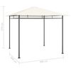 vidaXL Garðtjald 3x3x2,7 m Rjómahvítt 180 g/m²