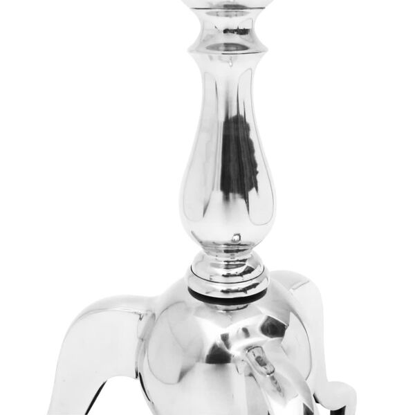 vidaXL Hli&eth;arbor&eth; Ferningur &Aacute;l Silfurlita&eth;