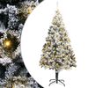 vidaXL Gervi j&oacute;latr&eacute; me&eth; 300 LED Hv&iacute;tt 180 cm PVC, st&aacute;l og plast