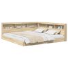 vidaXL B&oacute;kask&aacute;pur&uacute;m Sonoma eikarlitur 180 x 200 cm Samsettur vi&eth;ur
