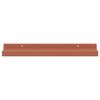 vidaXL Vegghylla me&eth; hillu 2 pcs Rau&eth;ur 40 x 9 x 3 cm Samsettur vi&eth;ur