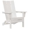 vidaXL Folding Adirondack st&oacute;ll Hv&iacute;tt 80,5 x 74,5 x 92 cm HDPE