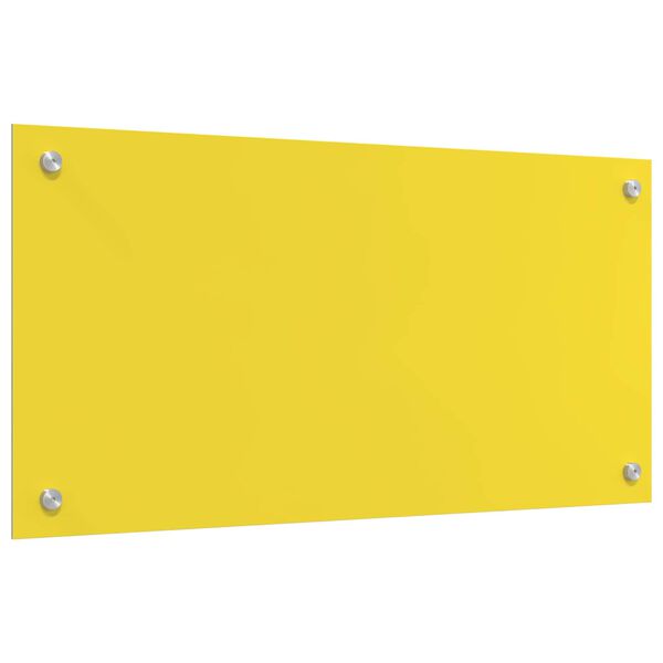 vidaXL Eldh&uacute;s Backsplash Gulur 80 x 40 x 0,6 cm hertu&eth; gler