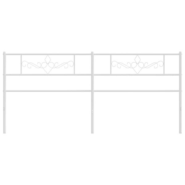 vidaXL Skiptanlegt R&uacute;mgafl &uacute;r M&aacute;lmi Hv&iacute;tur 180 cm