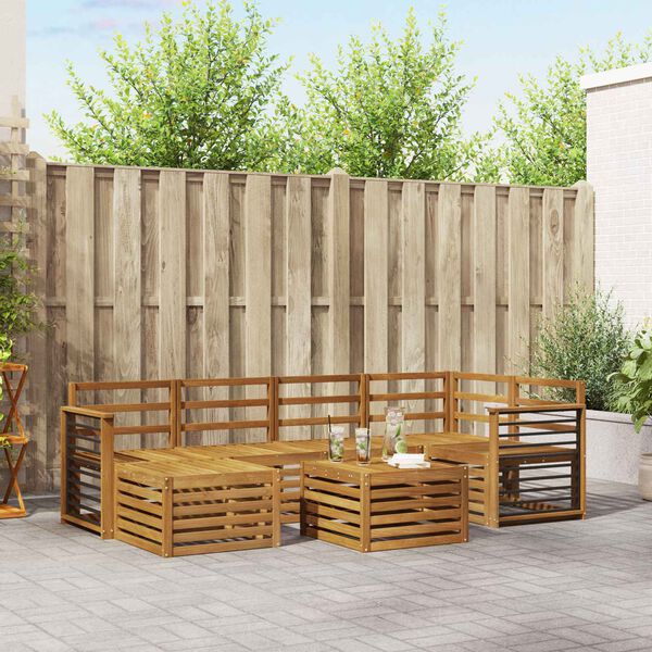 vidaXL S&oacute;fasett N&aacute;tt&uacute;rulegur Hrein akas&iacute;utr&eacute;