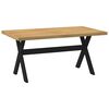 vidaXL bor&eth;stofubor&eth; NOAIN X-laga f&aelig;tur 160x90x75 cm gegnheilvi&eth;i furu