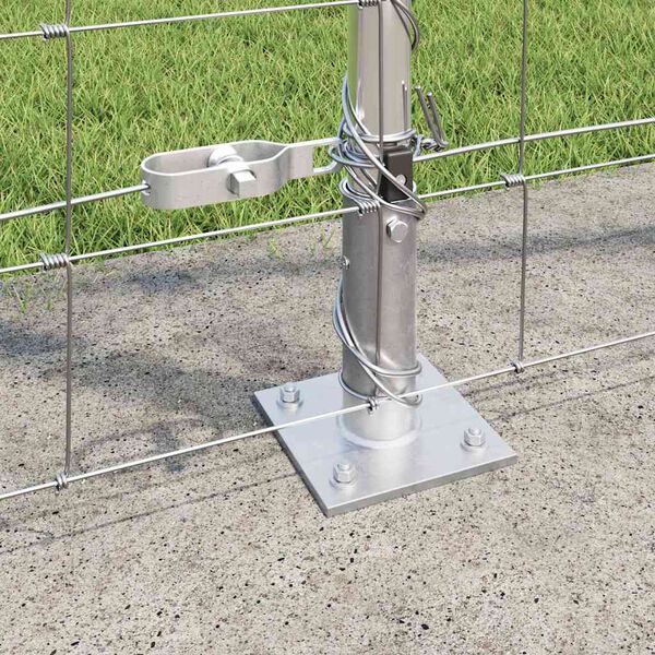 vidaXL Gir&eth;ingarp&oacute;stur Galvaniseru&eth; 25 x 1,4 m St&aacute;l