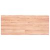 vidaXL Bor&eth;plata Lj&oacute;sbr&uacute;n 120x50x(2-4) cm Me&eth;h&ouml;ndlu&eth; N&aacute;tt&uacute;rul. Br&uacute;nir