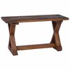 vidaXL Bekkur N&aacute;tt&uacute;rulegur 85 x 35 x 46 cm Gegnheill endurn&yacute;ttur vi&eth;ur