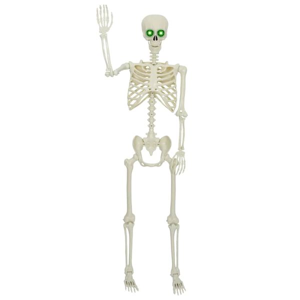 vidaXL Halloween Skeleton Hv&iacute;tt 155 x 38.5 cm Plast