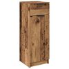 vidaXL Ba&eth;herbergissk&aacute;pur Gamalt vi&eth;ur 32 x 34 x 90 cm Samsettur vi&eth;ur
