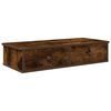 vidaXL vegghilla me&eth; sk&uacute;ffum Reykt eik 80x34x17 cm Verkfr&aelig;&eth;ingur
