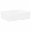 vidaXL Handlaug Hv&iacute;t 48x37x13 cm Postul&iacute;n R&eacute;tthyrnd