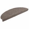 vidaXL Stigamottur sj&aacute;lfl&iacute;mandi 15 stk 65x21x4 cm beige h&aacute;lfhringlaga st&oacute;rar