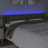 vidaXL LED h&ouml;fu&eth;gafl Taupe 163x16x78/88 cm Efni