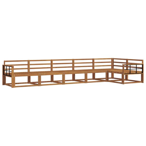 vidaXL &Uacute;ti s&oacute;fasett 6 pcs N&aacute;tt&uacute;rulegur Hrein akas&iacute;utr&eacute;