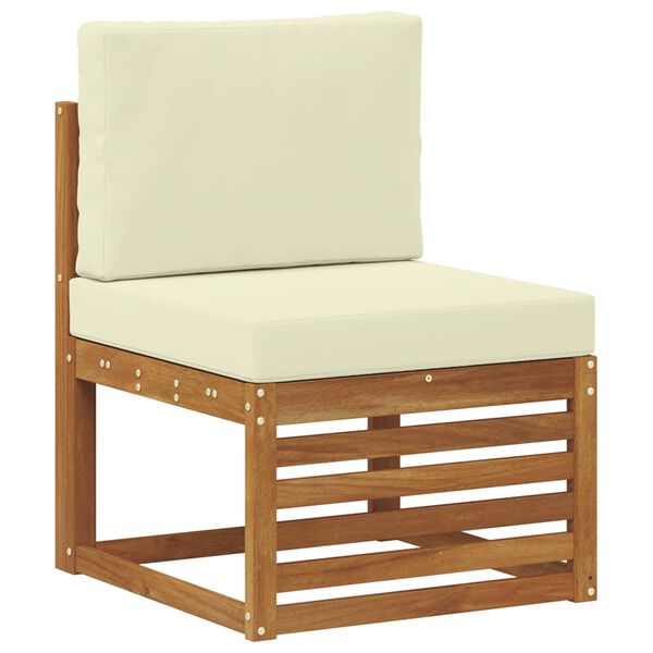 vidaXL &Uacute;ti s&oacute;fasett me&eth; p&uacute;&eth;i 4 Stykki N&aacute;tt&uacute;rulegt og Krem