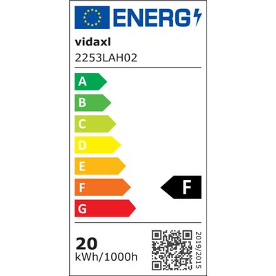 vidaXL LED Flóðljós með Handfangi 2x20 W Hlýtt Hvítt