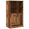 vidaXL H&aacute;r Sk&aacute;pur Gamall Vi&eth;ur 60x35,5x103,5 cm Samsettur Vi&eth;ur