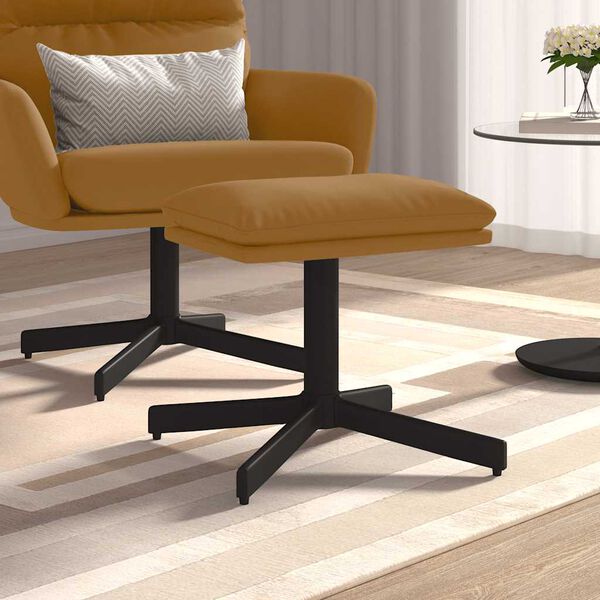 vidaXL Fótaskemill Brúnn 60x60x36 cm Flauel