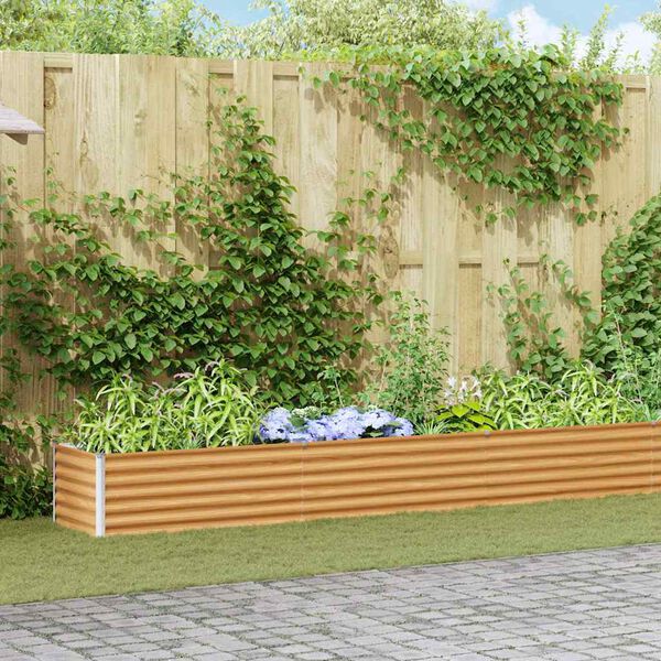 vidaXL Upph&aelig;kka&eth; bl&oacute;maker 970 x 50 x 36 cm Galvaniserad st&aacute;l