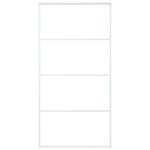 vidaXL Rennihur&eth; Matt Hert &Ouml;ryggisgler og &Aacute;l 102,5x205 cm Hv&iacute;t