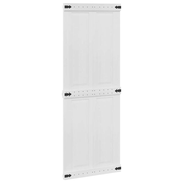 vidaXL Hur&eth; Corona Hv&iacute;tt 80 x 210 cm Samsettur vi&eth;ur