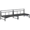 vidaXL S&oacute;lst&oacute;l Svart 200 x 62 x 59,5 cm Vefna&eth;ur