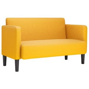 vidaXL Loveseat S&oacute;fi Lj&oacute;sgult 109 cm corduroy efni
