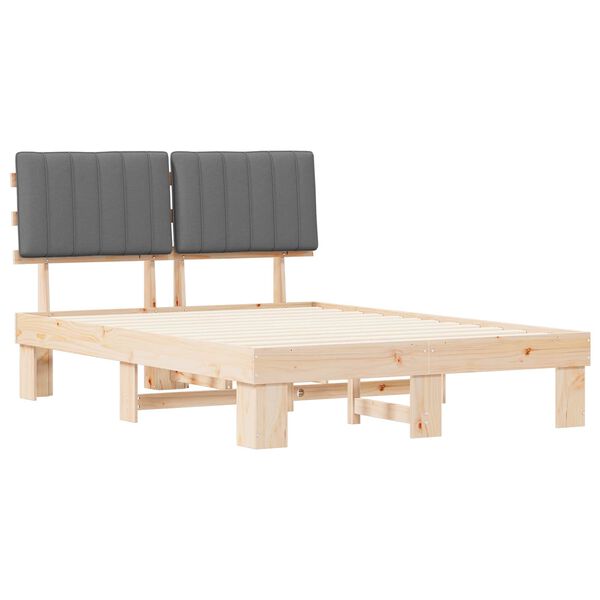 vidaXL R&uacute;mf&oacute;tur me&eth; kl&aelig;&eth;&eth;um h&ouml;f&eth;agafli Lj&oacute;sgr&aacute;r 135 x 190 cm