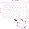 vidaXL Gir&eth;ingarp&oacute;stur Silfur 50 x 0,5 m (50 mm net) St&aacute;l