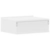 vidaXL Vegghengd Náttborð 2 stk. Hvít 40x30x15 cm Samsettur Viður