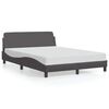 vidaXL R&uacute;mgrind Dover Gr&aacute;r 140x190 cm Gervile&eth;ur