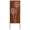 vidaXL Gar&eth;s b&uacute;na&eth; skj&aacute;r &Uacute;tskur&eth;ur Rusty 50 x 140 cm Ve&eth;ra&eth; st&aacute;l