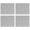 vidaXL Stigaplata R&eacute;tthyrningur 4 pcs Silfur 50 x 40 cm &Aacute;l