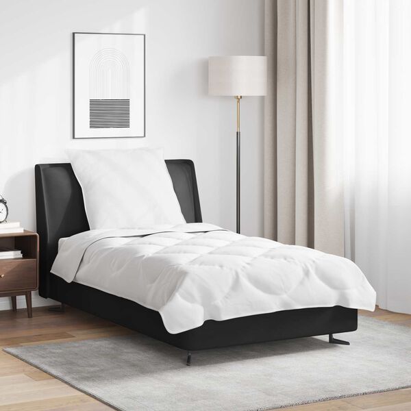 vidaXL R&uacute;mfatasett me&eth; kodda 2 pcs Hv&iacute;tt Microfleece